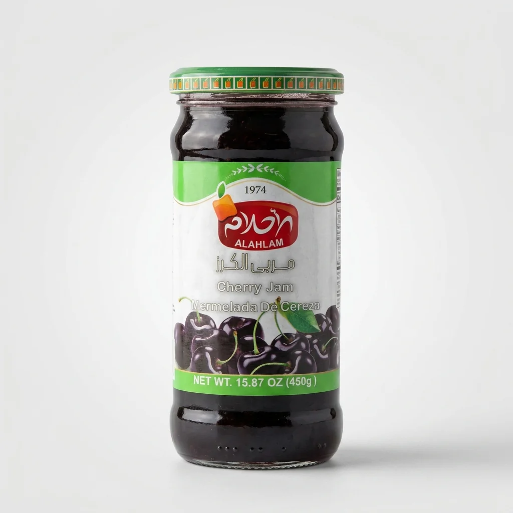 AlAhlam Cherry Jam 15.87 oz - Premium Mermelada De Cereza