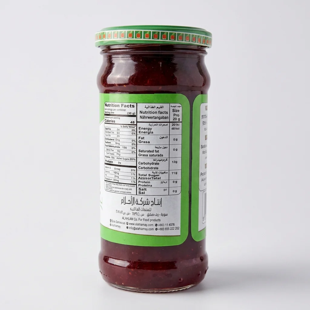 Alahlam Strawberry Jam 15.87 oz (450g) - Premium Middle Eastern - Image 2