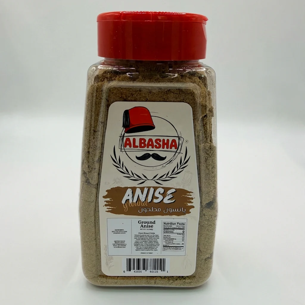 AlBasha Ground Anise 16 oz - Premium Aromatic Spice for Baking