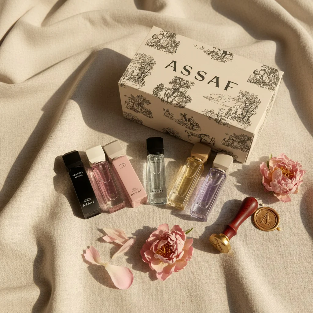 Assaf Riyadh Discovery Box — 6x5ml Arabian Perfume Sampler Set - Image 12