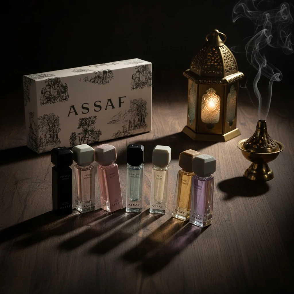 Assaf Riyadh Discovery Box — 6x5ml Arabian Perfume Sampler Set - Image 13
