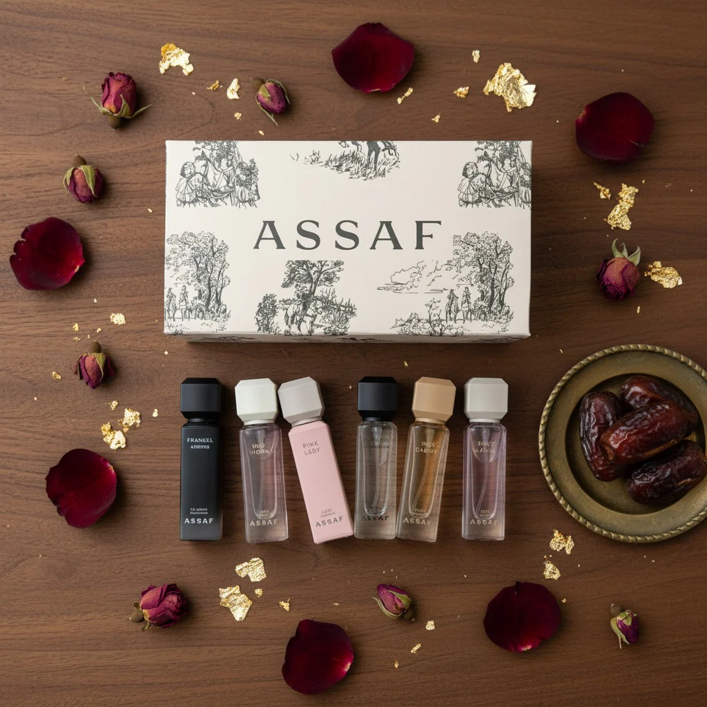Assaf Riyadh Discovery Box — 6x5ml Arabian Perfume Sampler Set - Image 15