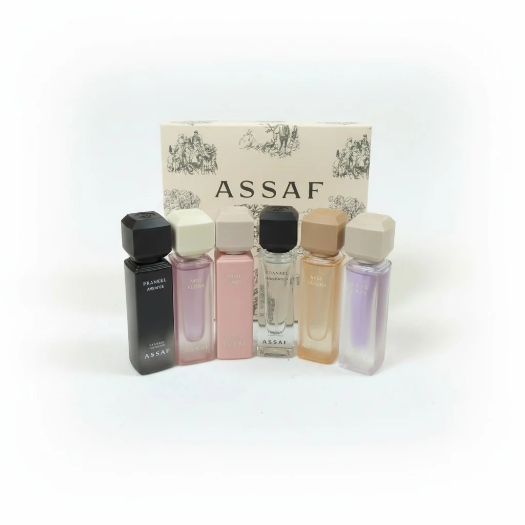 Assaf Riyadh Discovery Box — 6x5ml Arabian Perfume Sampler Set - Image 2