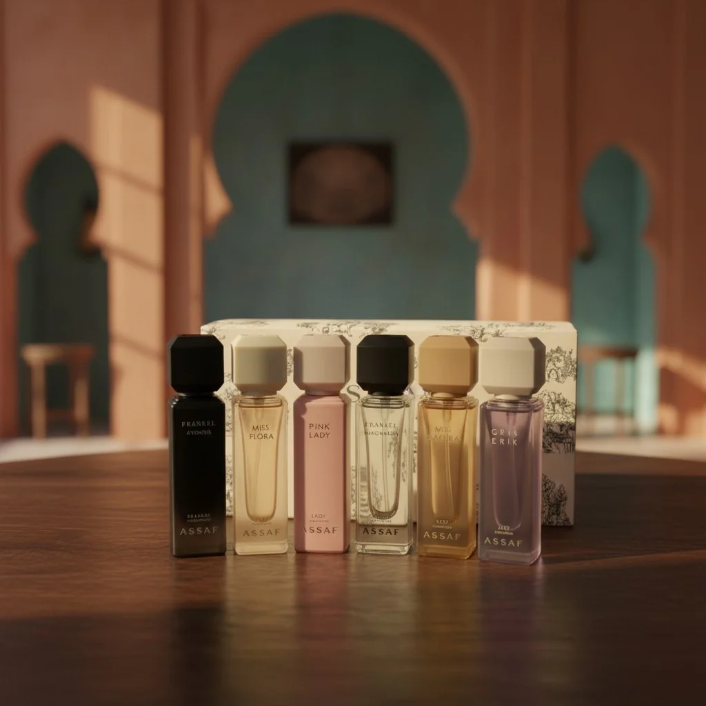 Assaf Riyadh Discovery Box — 6x5ml Arabian Perfume Sampler Set - Image 5