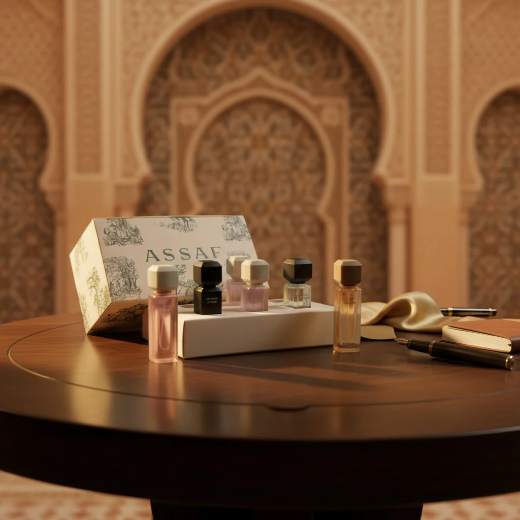 Assaf Riyadh Discovery Box — 6x5ml Arabian Perfume Sampler Set - Image 7