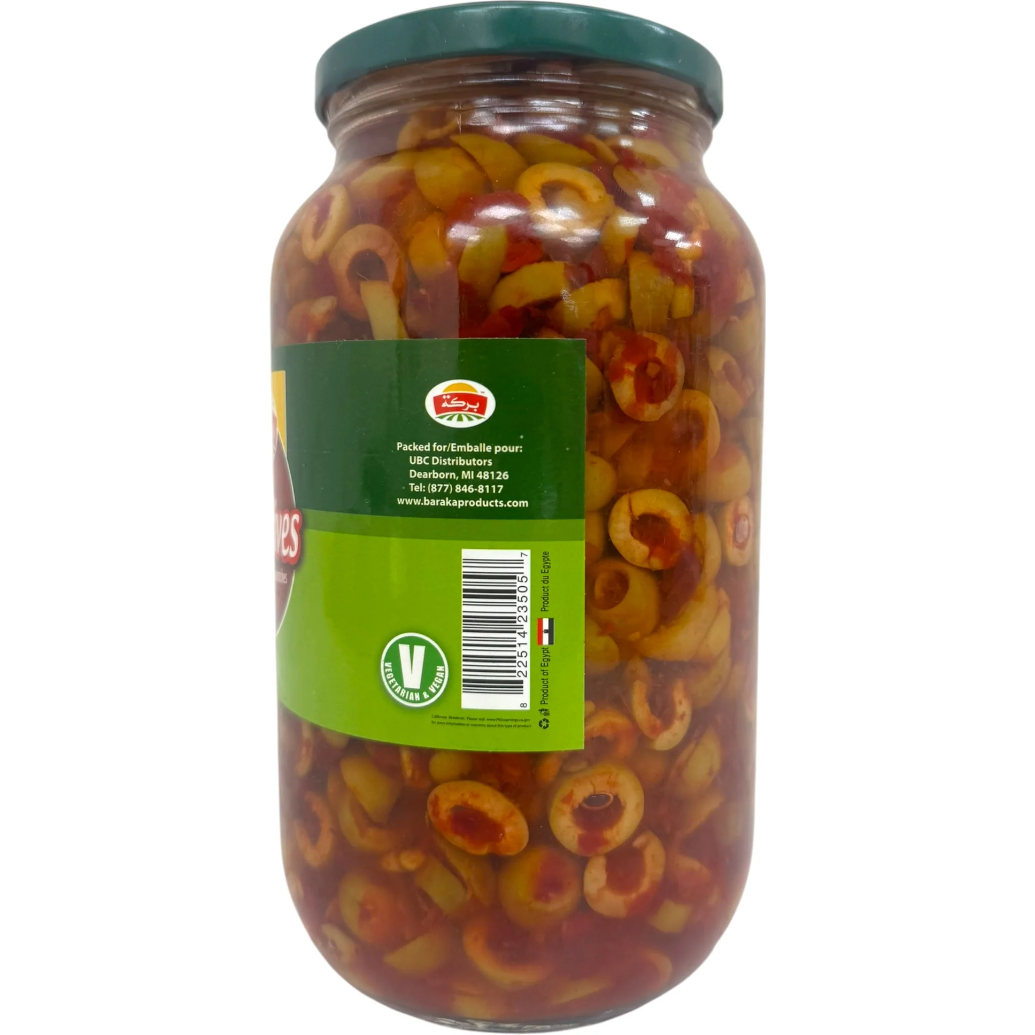 Baraka Spicy Green Olive Slices – 12 Oz Jar - Image 2