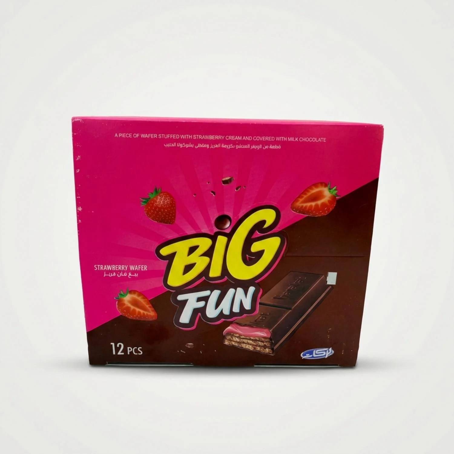 Big Fun strawberry wafer 12 pieces