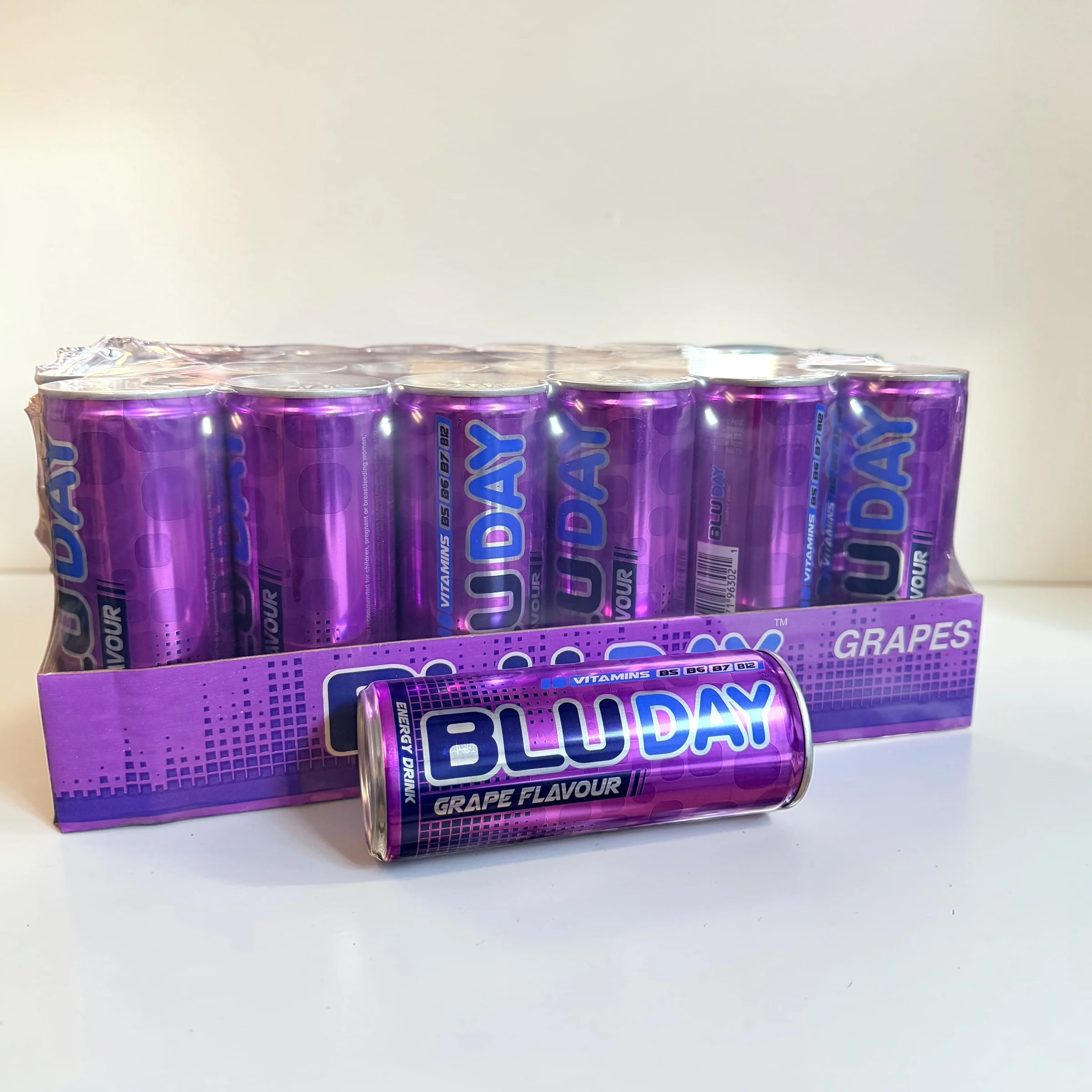 Blu Day Grape Flavor Energy Drink - Image 5