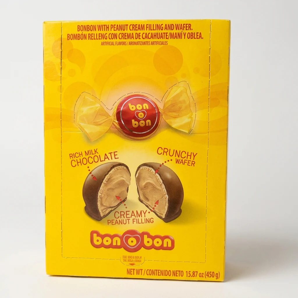 Bon o Bon Chocolate Bonbons 15.87 oz - Peanut Cream Wafer Candies