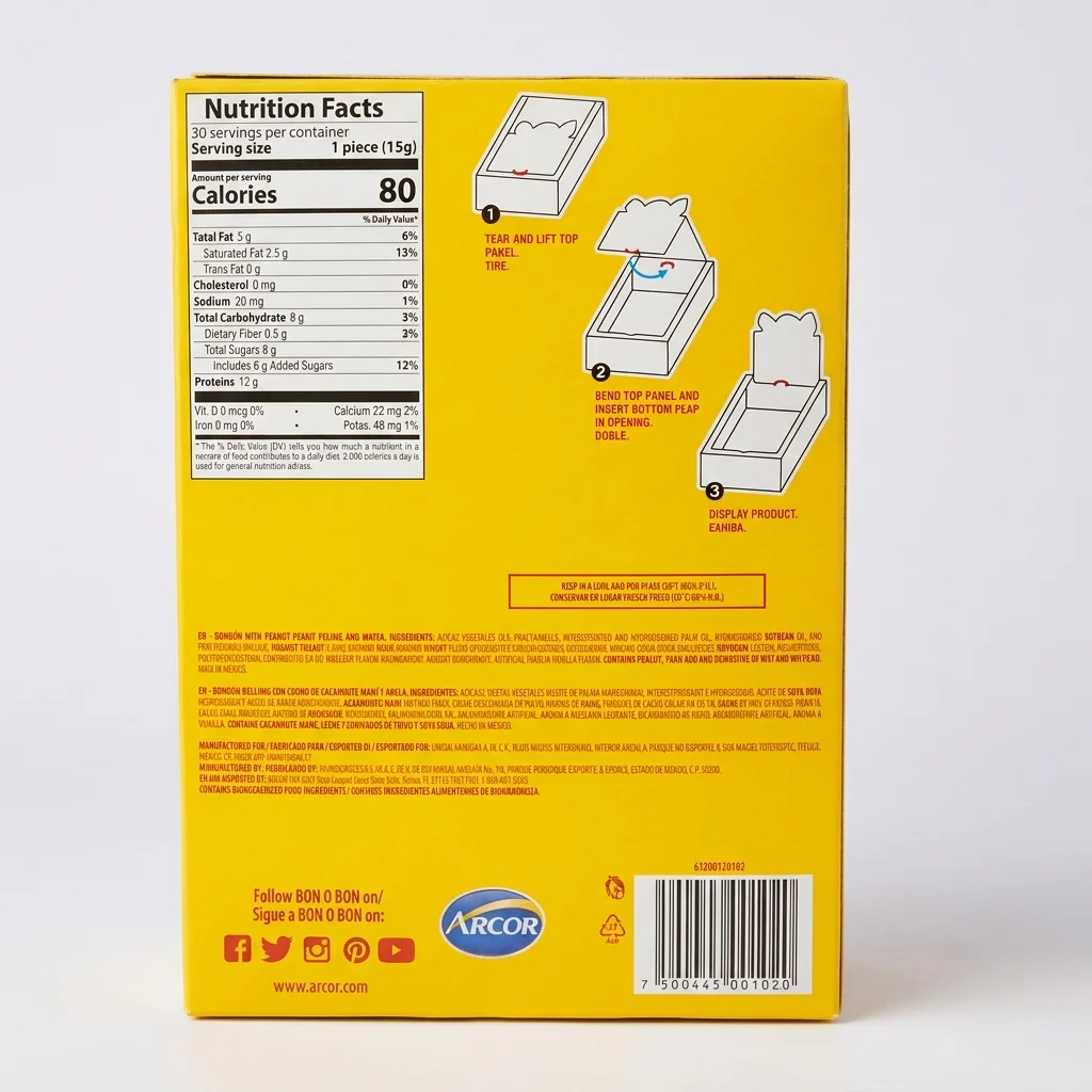 Bon o Bon Chocolate Bonbons 15.87 oz - Peanut Cream Wafer Candies - Image 2