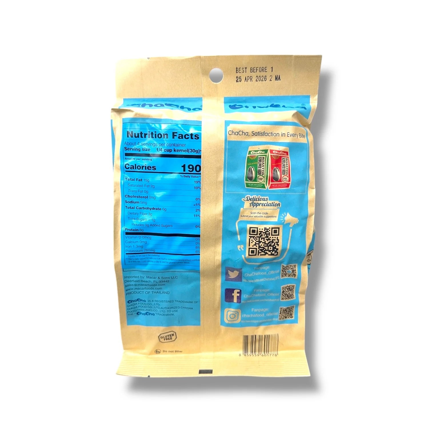 Chacha Sunflower Salted Seeds – Protein-Rich Snack - Image 2
