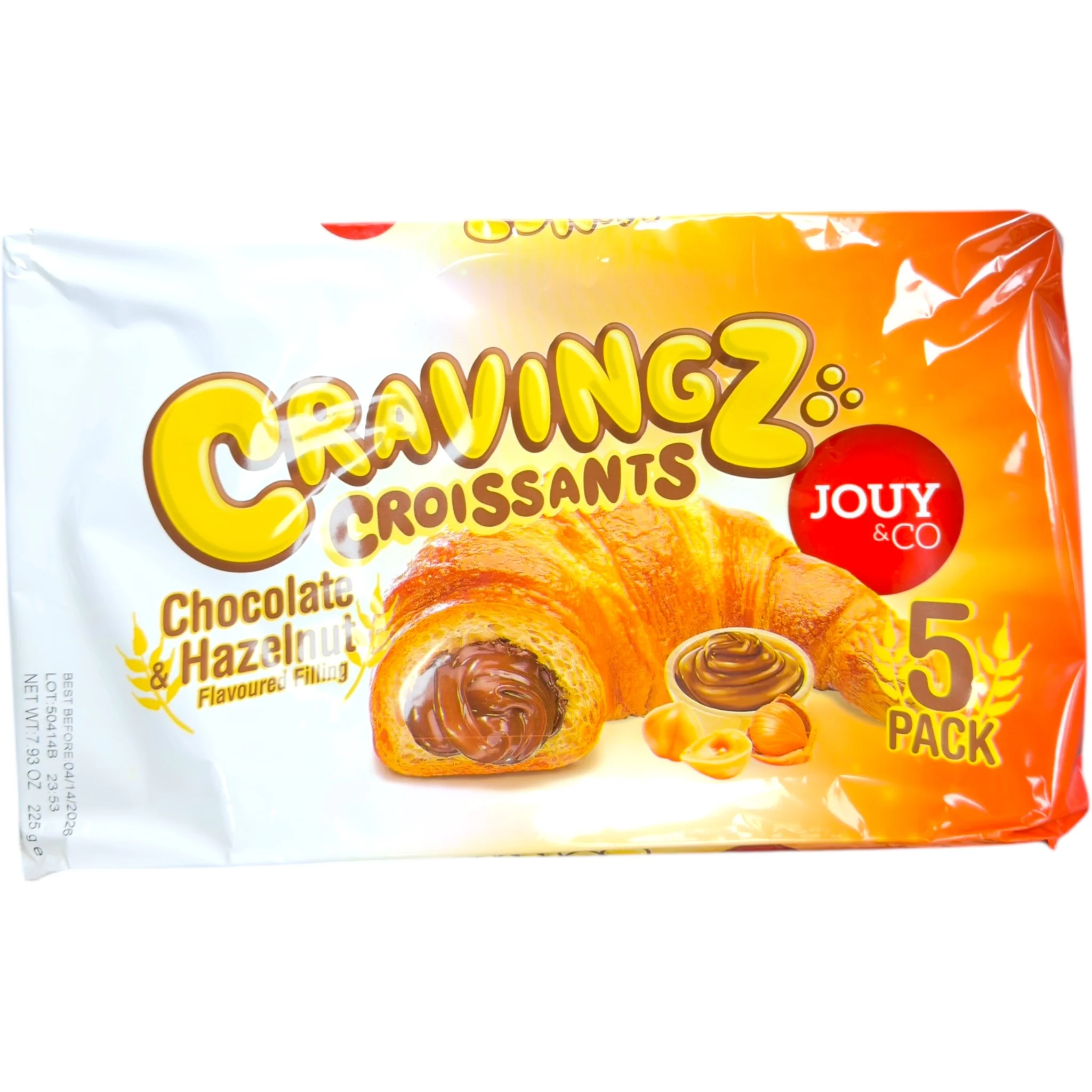 Chocolate Hazelnut Croissants – 5 Pack