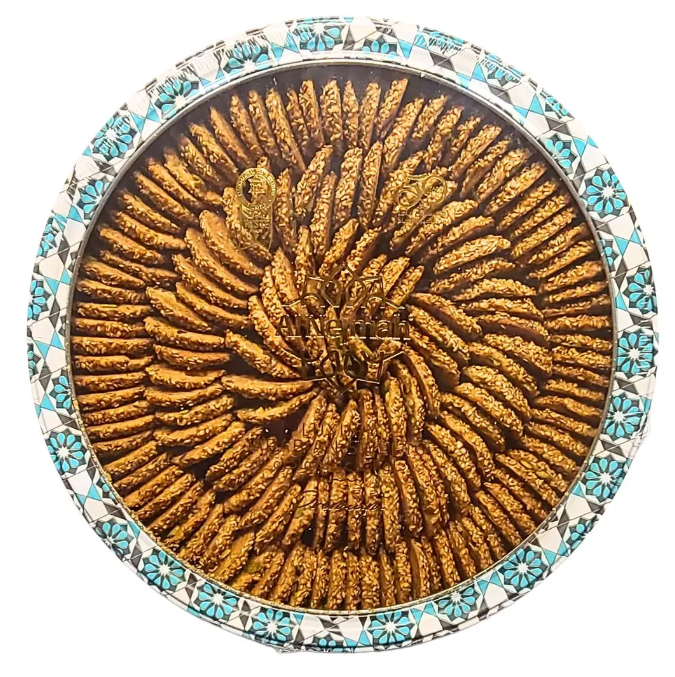 Al Nejmah Sweets – Barazek Crispy Pistachio Sesame Cookies - Image 3