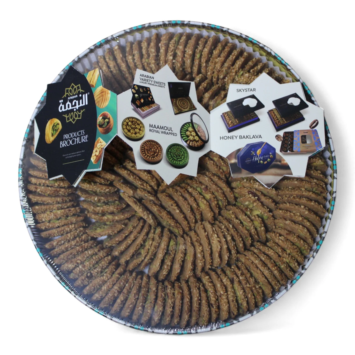 Al Nejmah Sweets – Barazek Crispy Pistachio Sesame Cookies - Image 5