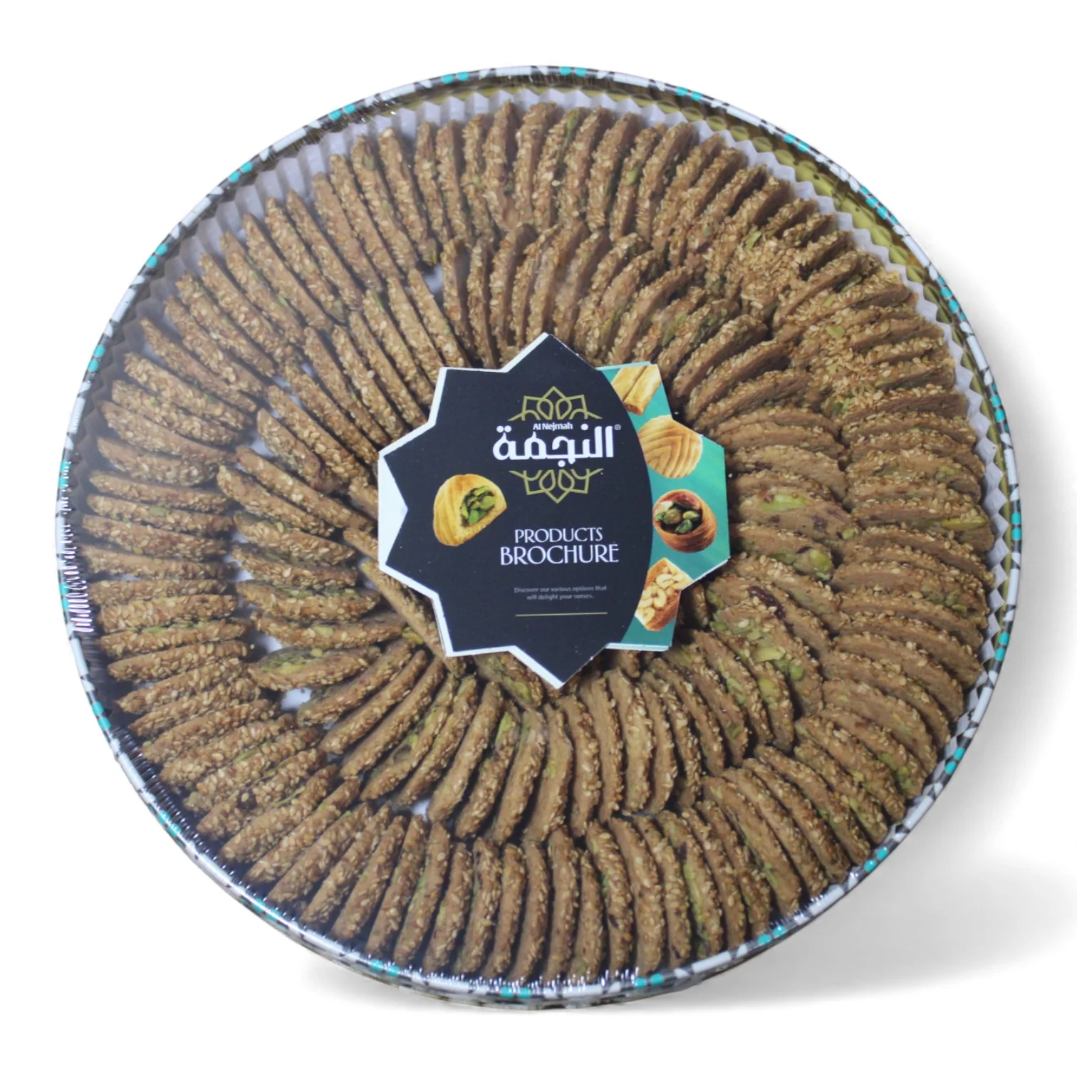 Al Nejmah Sweets – Barazek Crispy Pistachio Sesame Cookies - Image 7