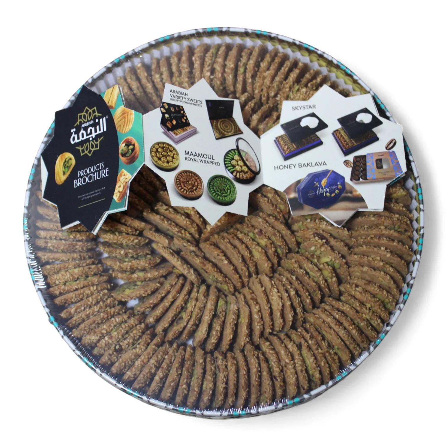 Al Nejmah Sweets – Barazek Crispy Pistachio Sesame Cookies - Image 8