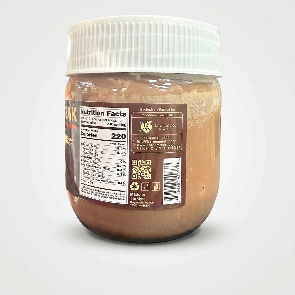 Crunchy Break Hazelnut Spread 400g - Palm Oil Free with Cocoa - Image 2