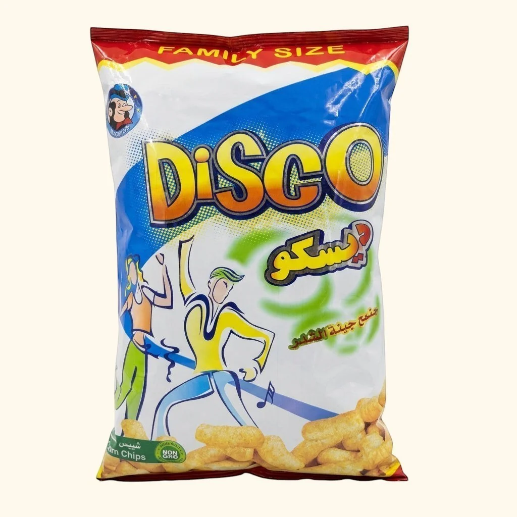 Disco Corn Chips Family Size 80g - Crispy Middle Eastern Snack