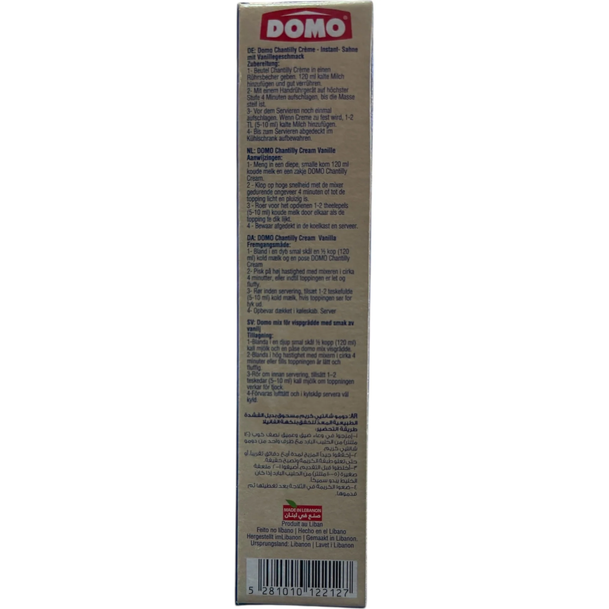 domo – Whipped Cream Vanilla Flavour - Image 2