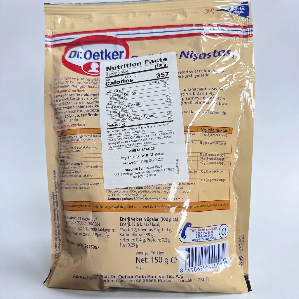 Dr. Oetker Buğday Nişastası 150g - Premium Wheat Starch - Image 2
