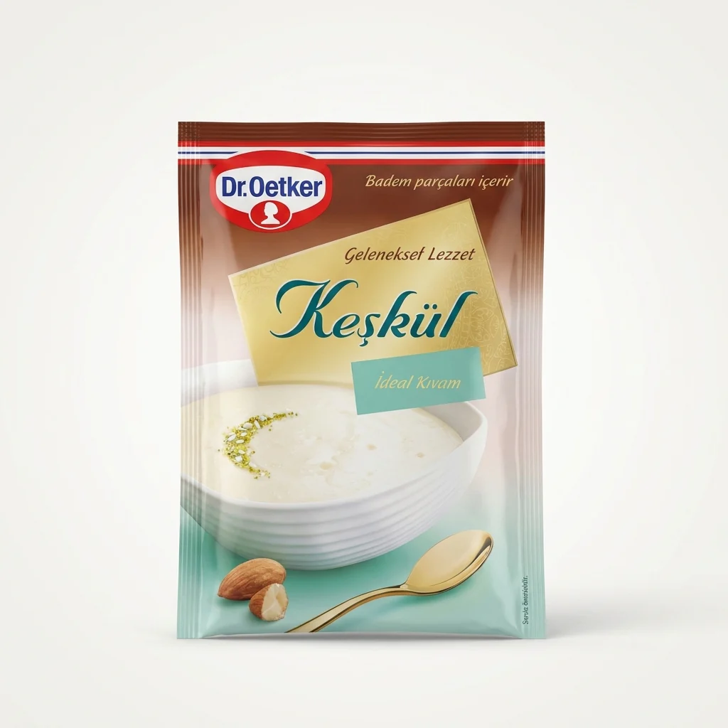 Dr. Oetker Keşkül 139g - Traditional Turkish Almond Pudding Mix