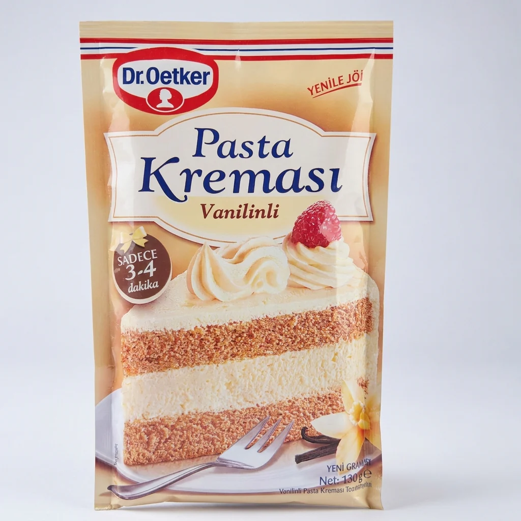 Dr. Oetker Pasta Kremasi Vanilinli 130g - Vanilla Cake Cream