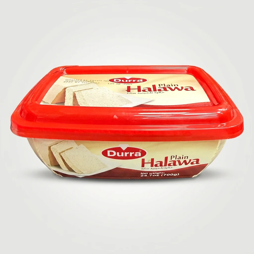 Durra Plain Halawa 700g - Authentic Middle Eastern Tahini Halva - Image 2