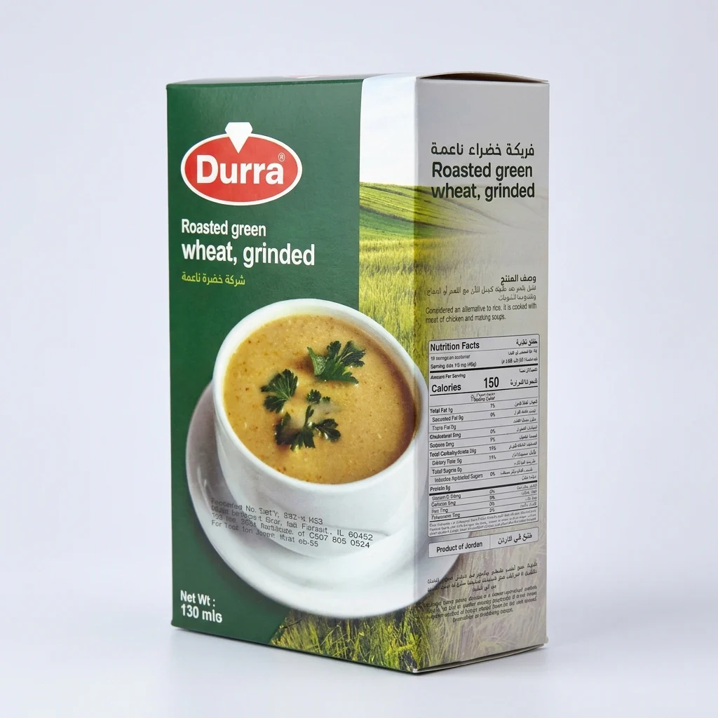 Durra Roasted Green Wheat Grinded 15.9oz - Freekeh for Soup - Image 2