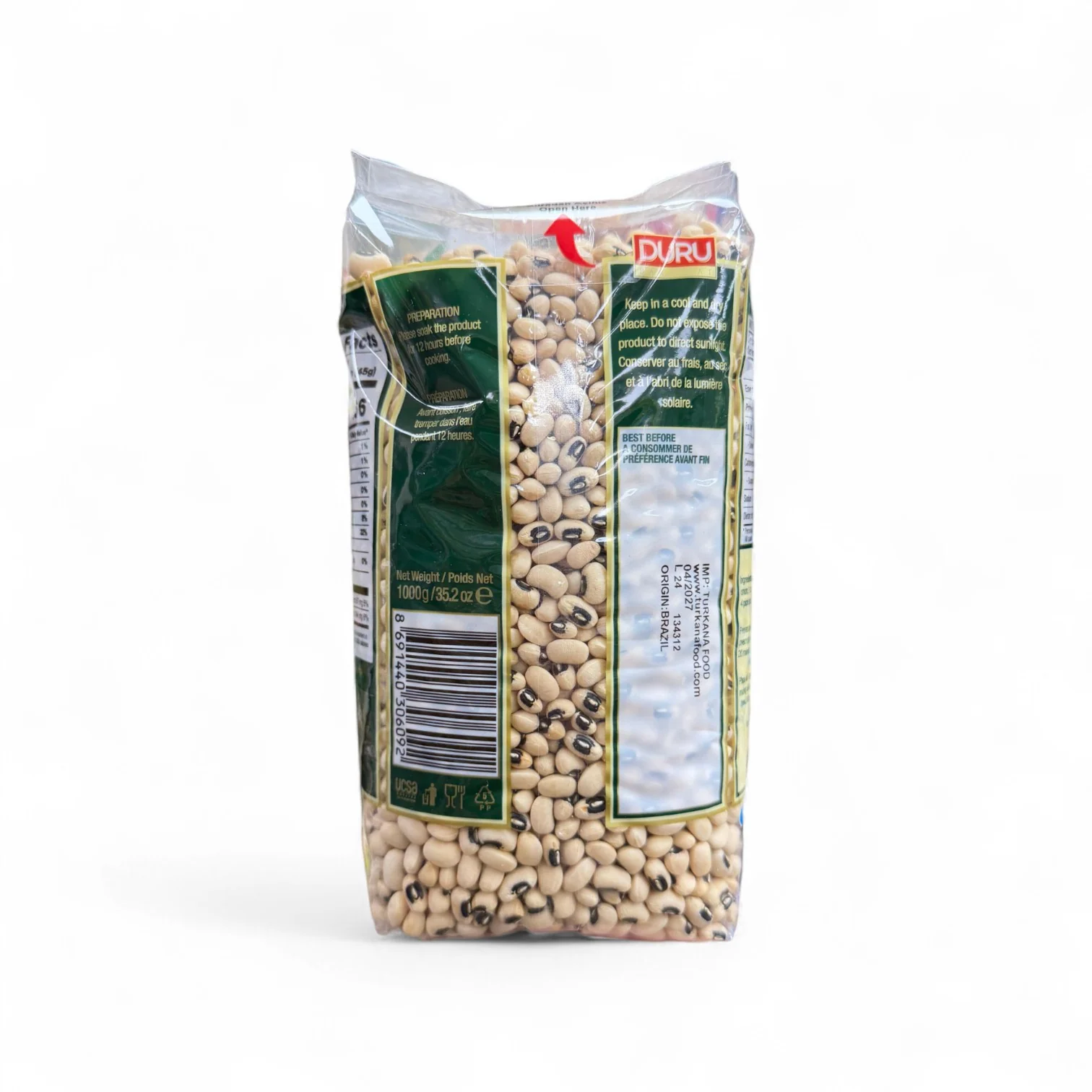 Duru Black Eyed Beans 1000g – Premium Legumes - Image 2