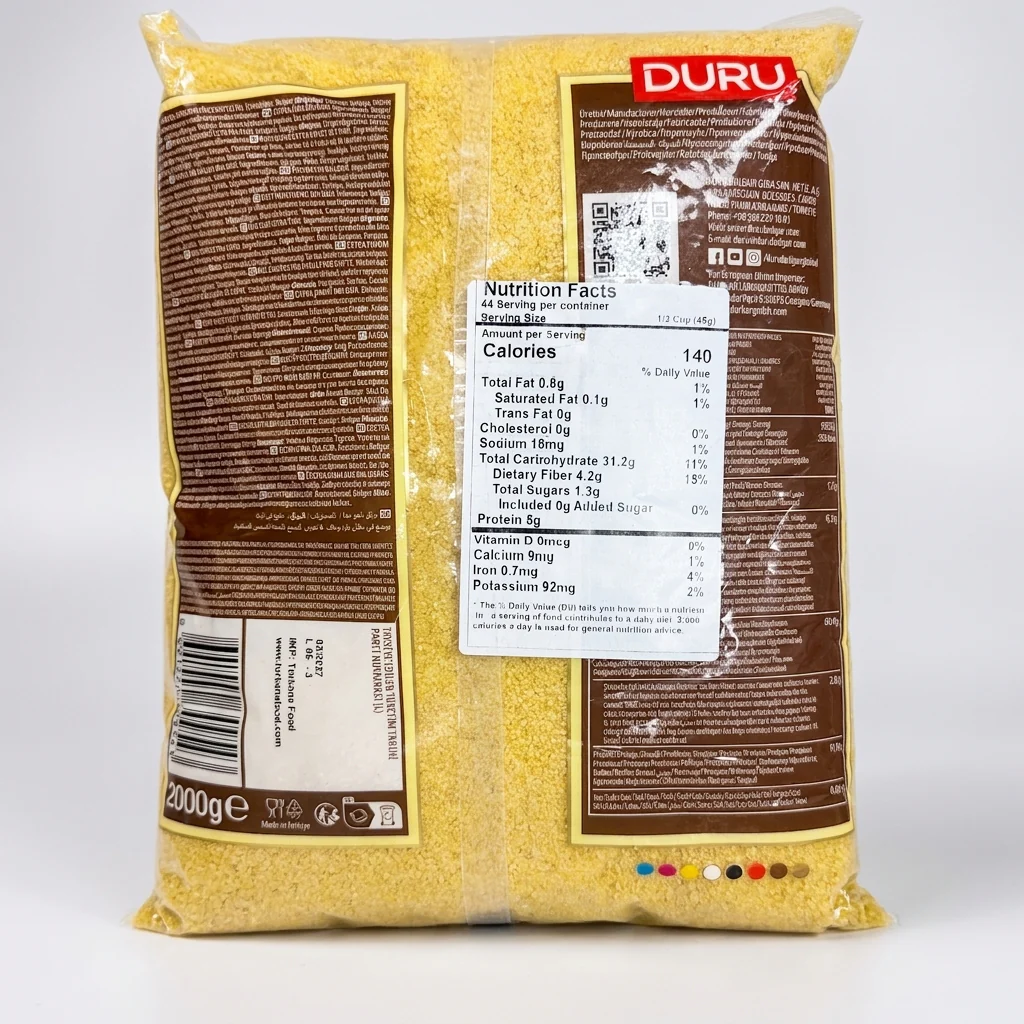 Duru Extra Fine Bulgur 2000g - Premium Turkish Wheat Bulgur - Image 2