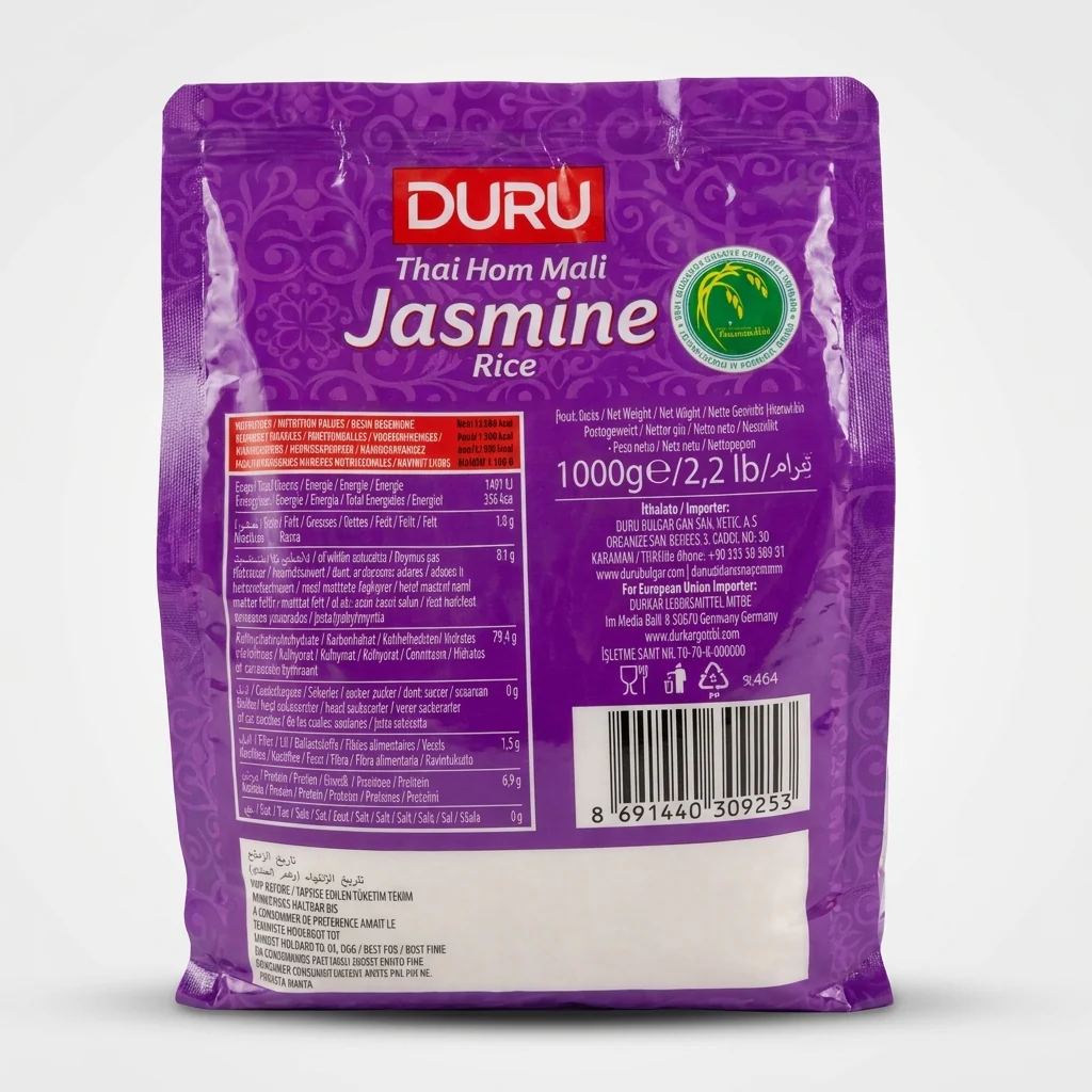 Duru Thai Hom Mali Jasmine Rice 1000g - Premium Thai Long Grain - Image 2