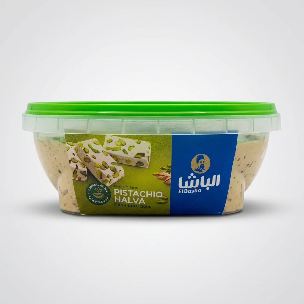 El Basha Pistachio Halva 400g - Premium Greek-Style Sesame Confection