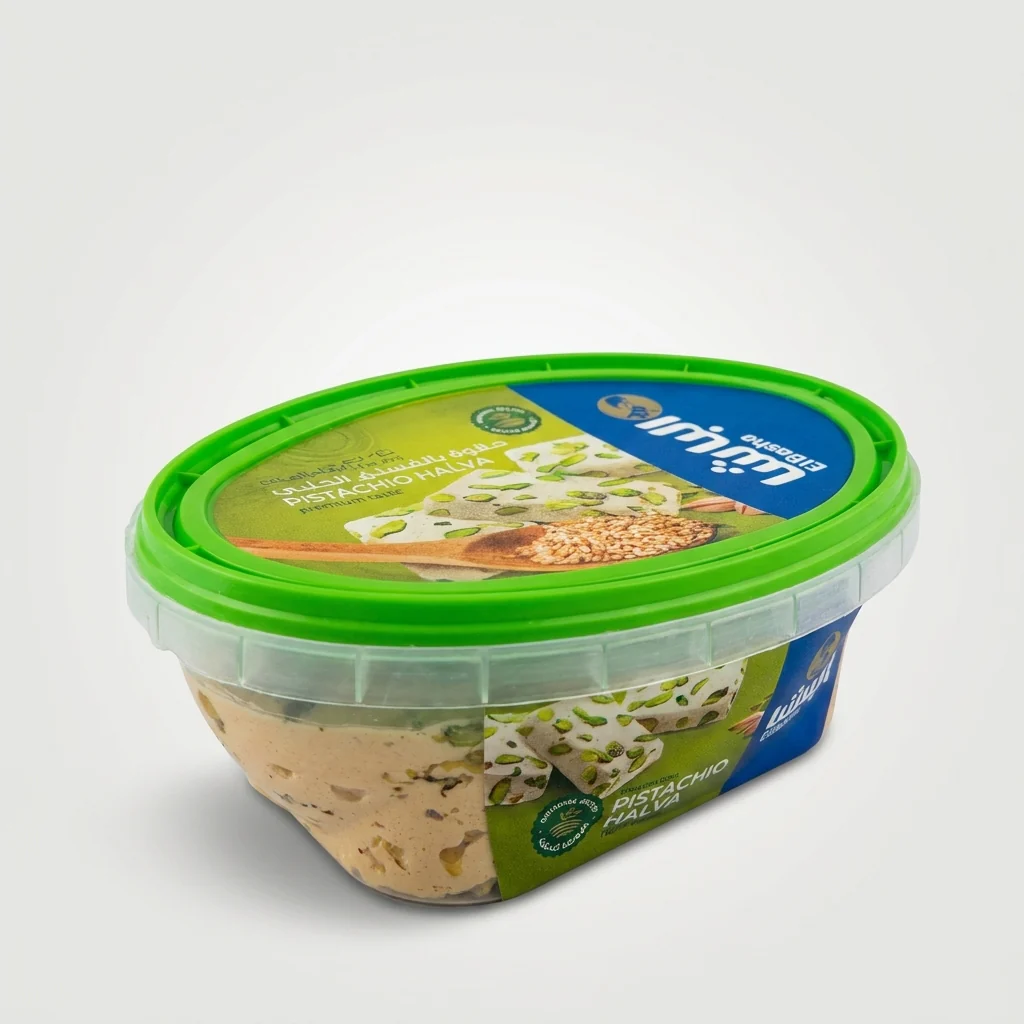El Basha Pistachio Halva 400g - Premium Greek-Style Sesame Confection - Image 2