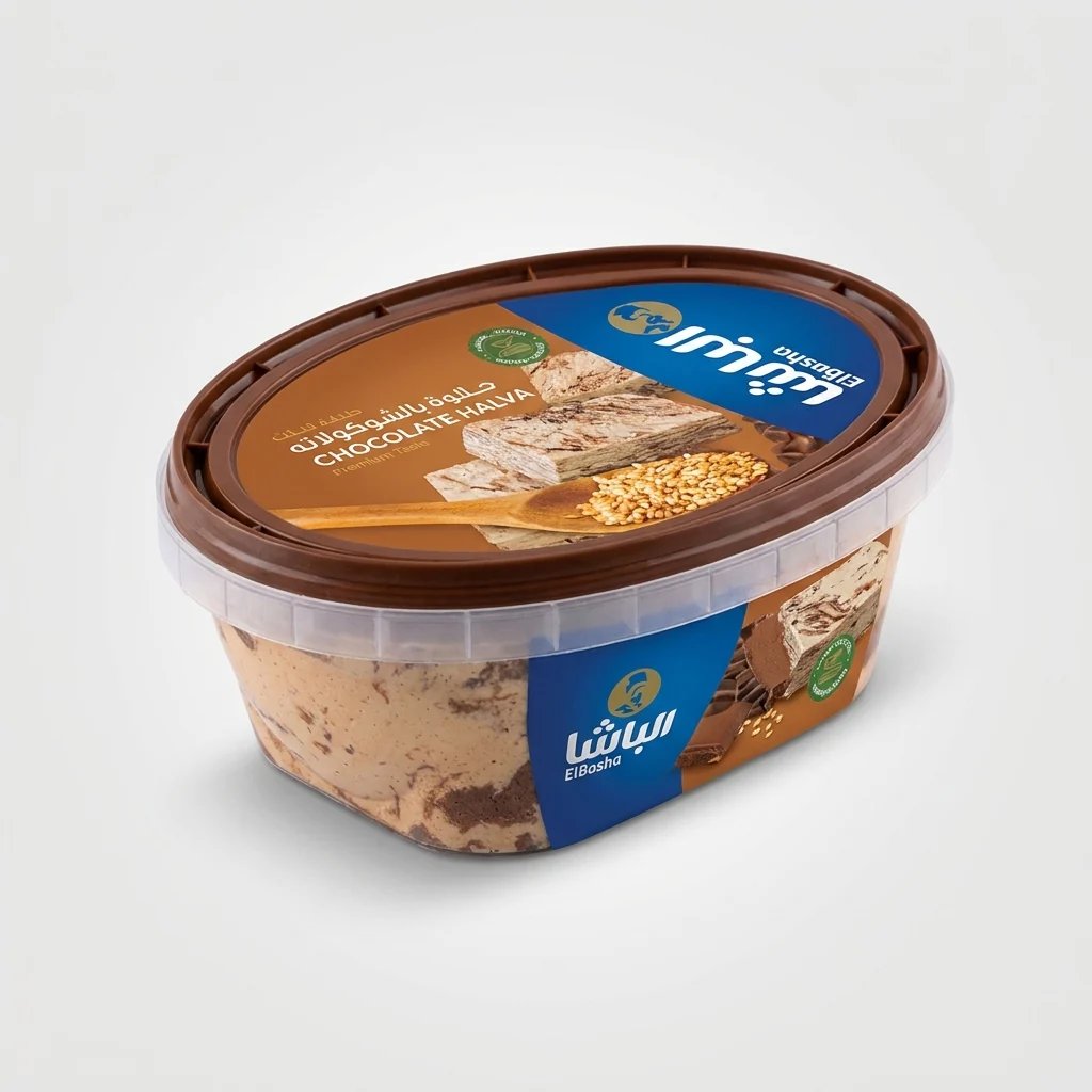 ElBasha Chocolate Halva 400g - Premium Tahini Sesame Halawa - Image 2