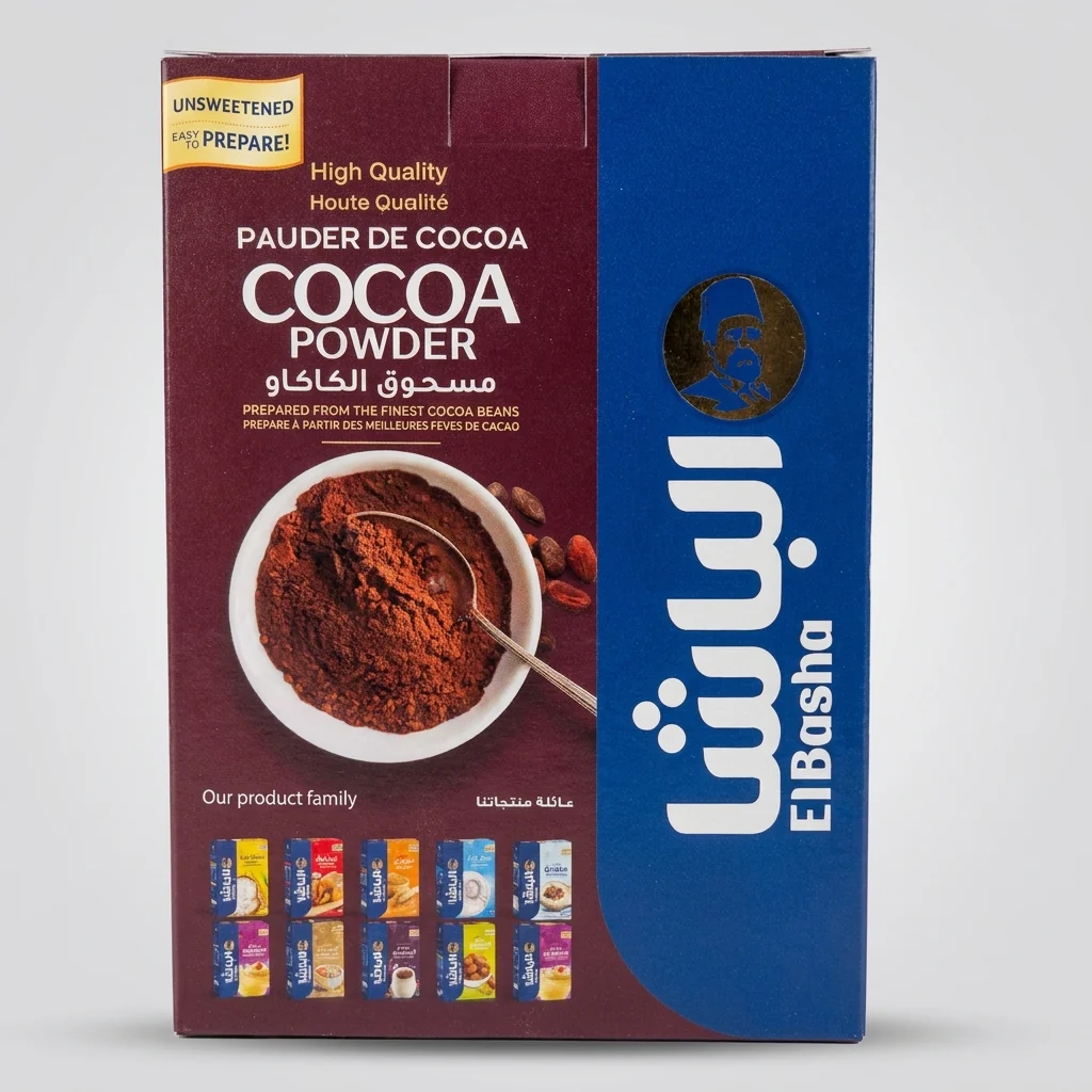 ElBasha Cocoa Powder 250g (8.81oz) - Unsweetened Premium Quality