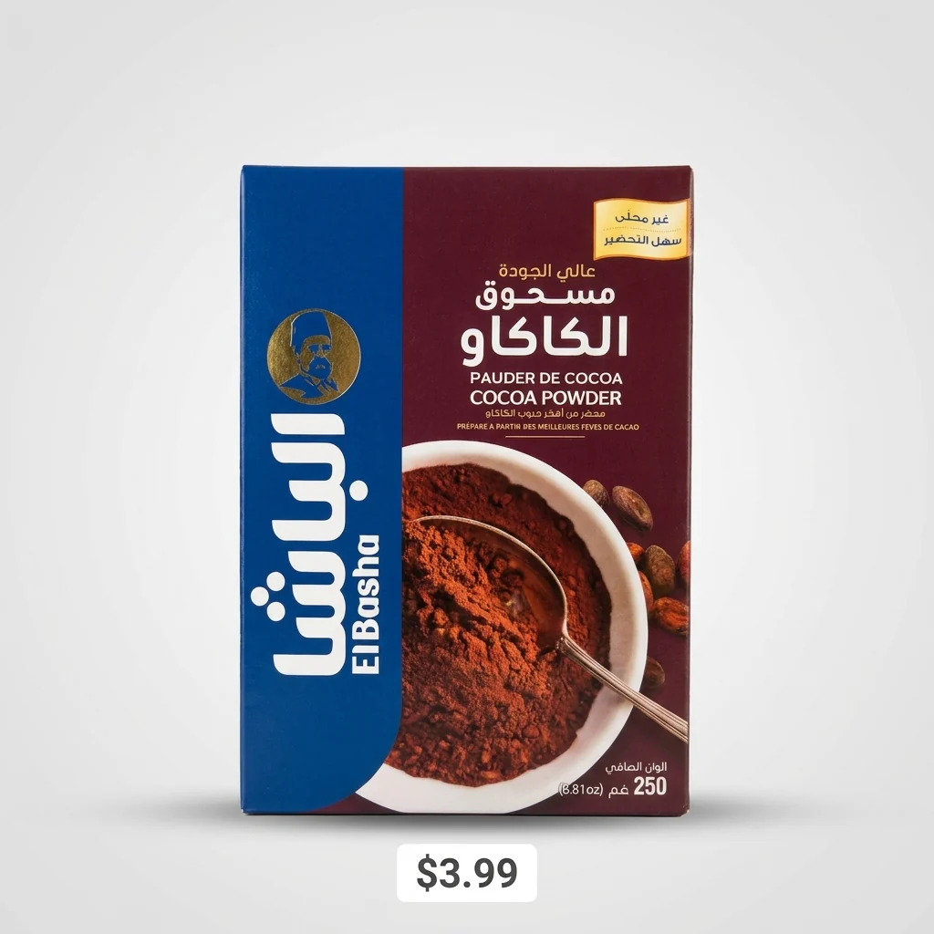 ElBasha Cocoa Powder 250g (8.81oz) - Unsweetened Premium Quality - Image 2