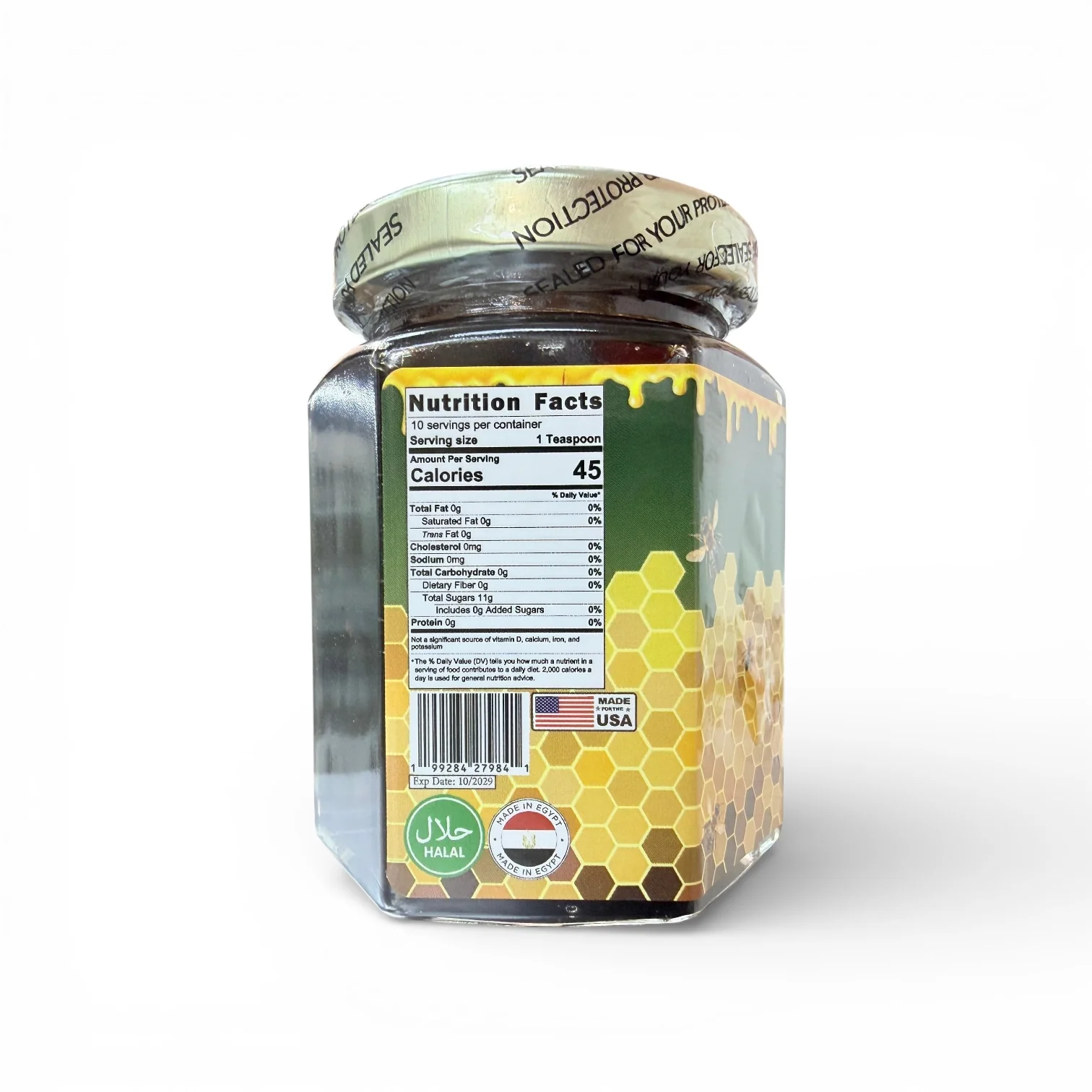 HONEY RUSH Artisan Honey - Energy  Support (8 OUNCES) honey jar - Image 2