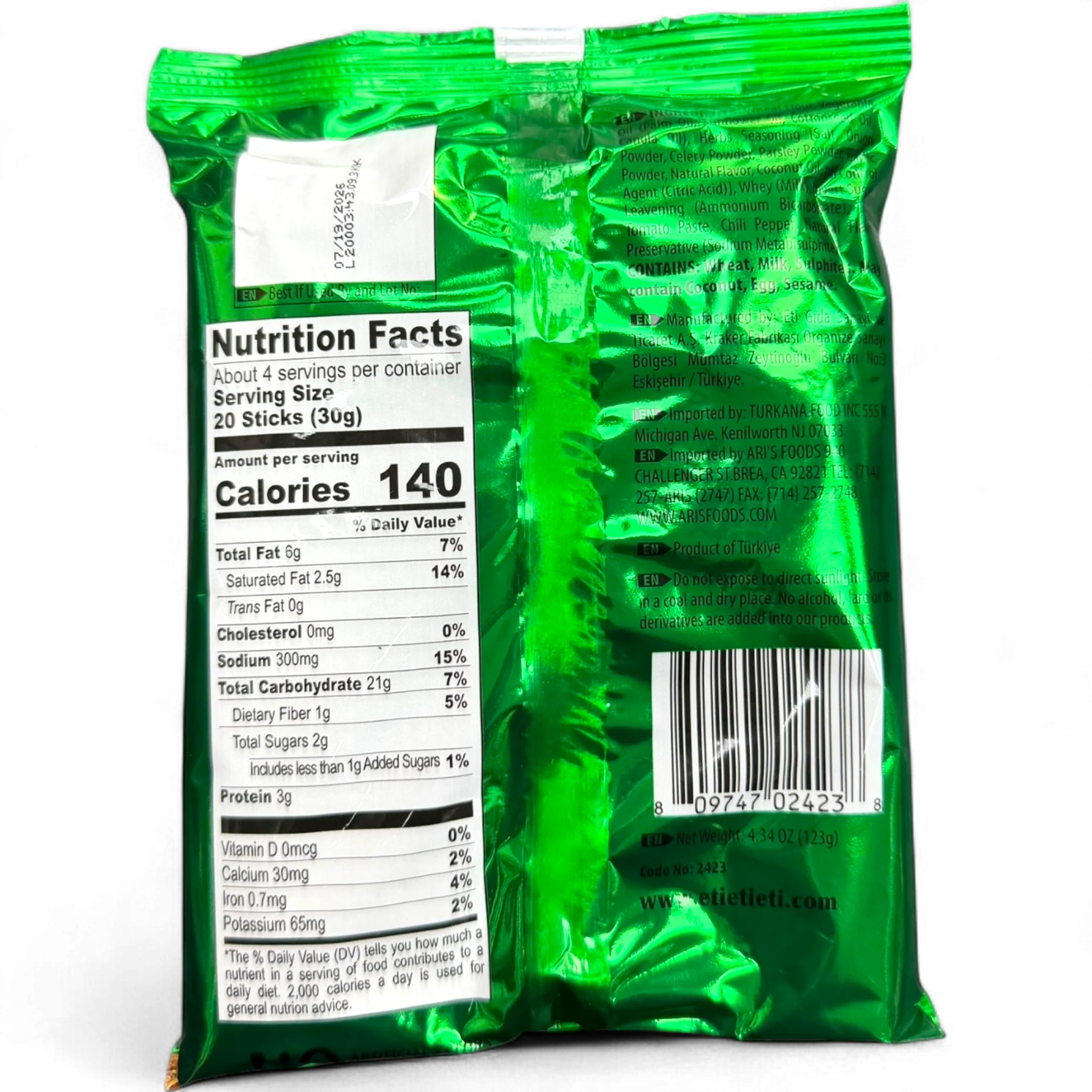 ETI CRAX Herb Sticks 123G - Image 2