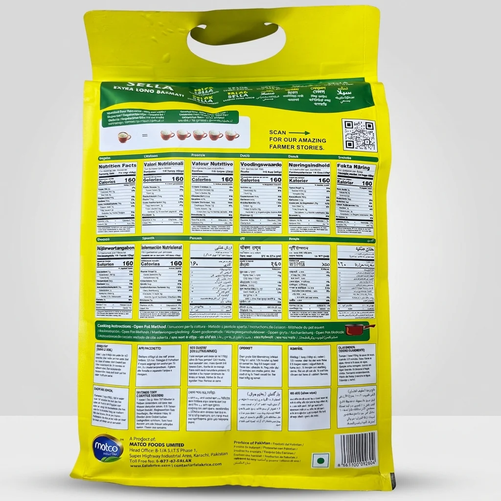 Falak Sella Extra Long Basmati Rice 10 LBS - Premium Longest Grain - Image 2