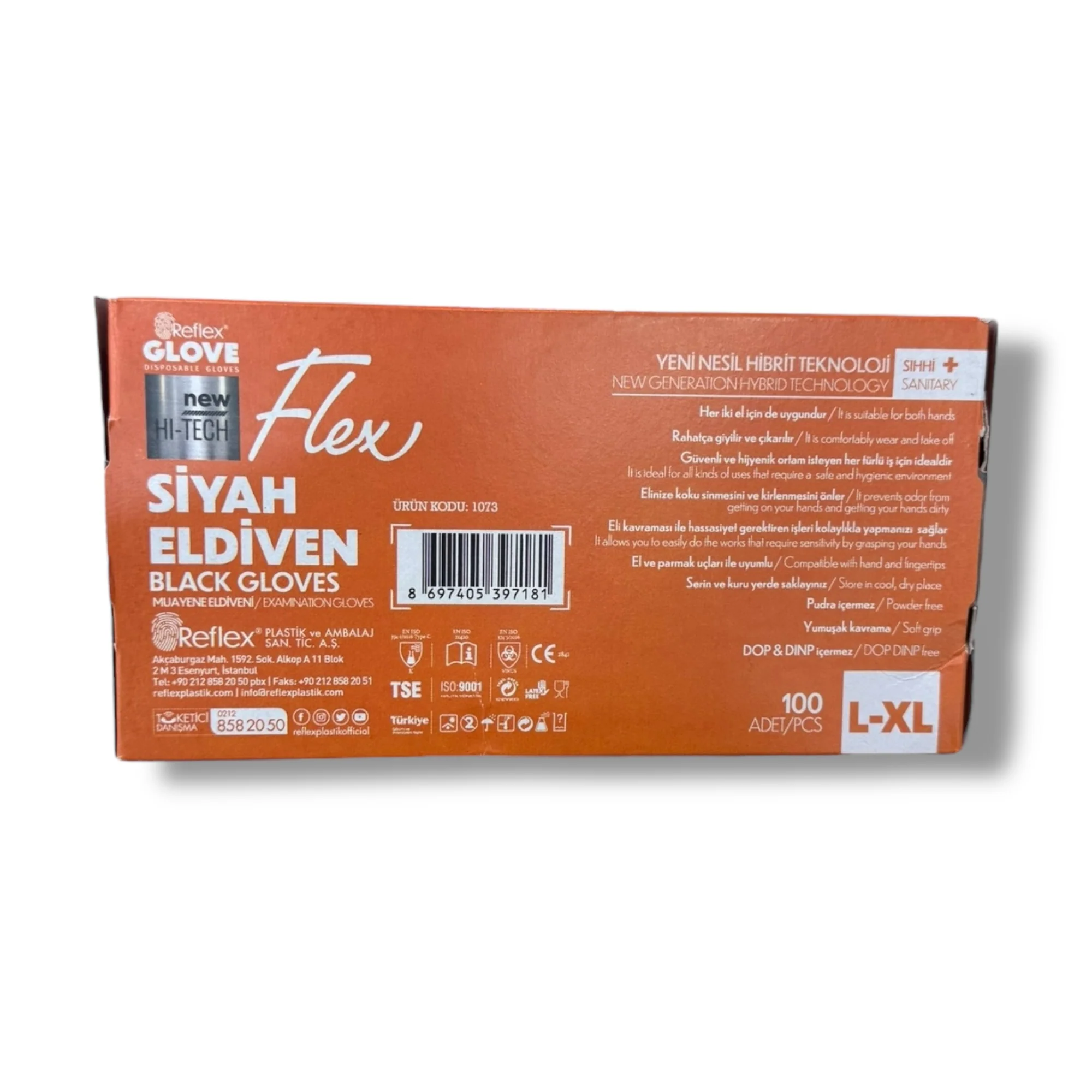Top Notch Flex Black Gloves (L, XL) – 100 Pack - Image 2