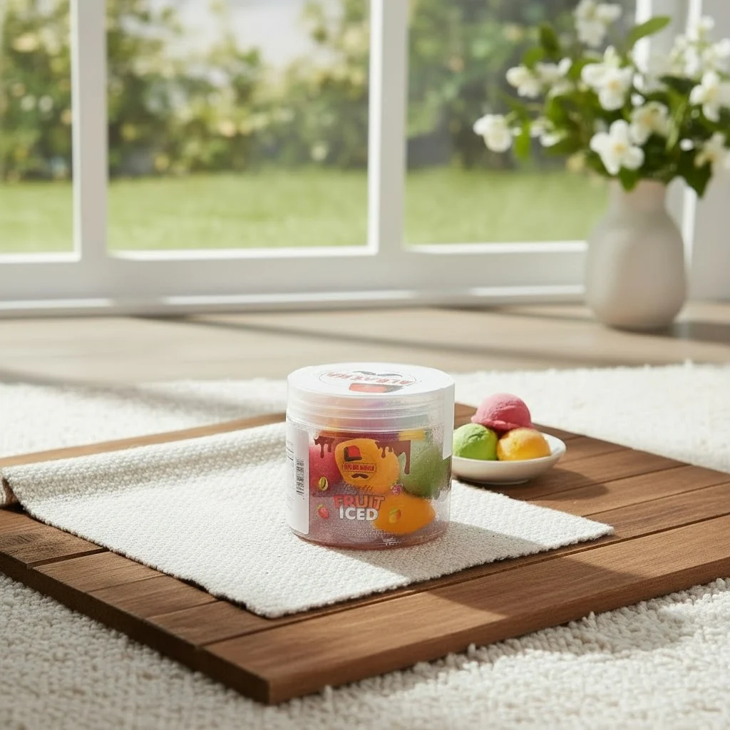 Fruit Iced Chocolate by AlBasha | Kunafa-Filled White Chocolate Jar - Image 4