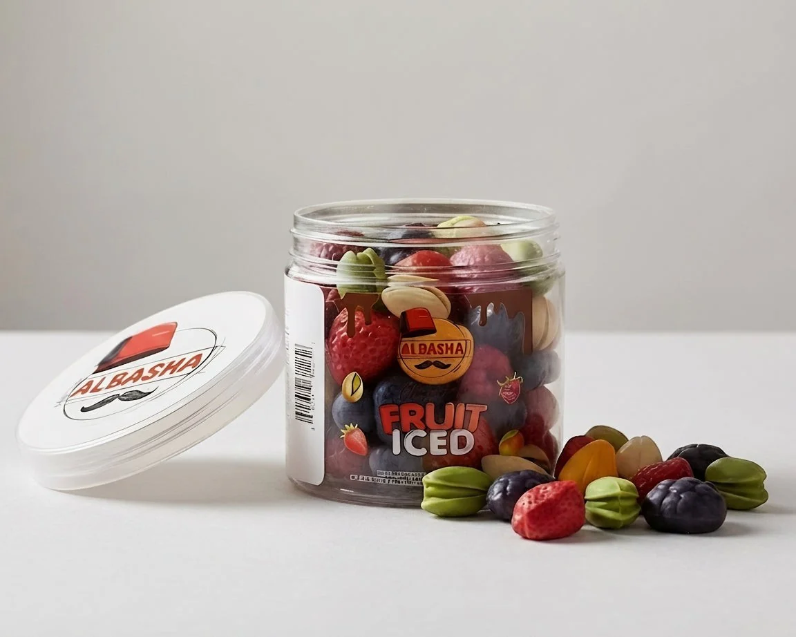 Fruit Iced Chocolate by AlBasha | Kunafa-Filled White Chocolate Jar - Image 6