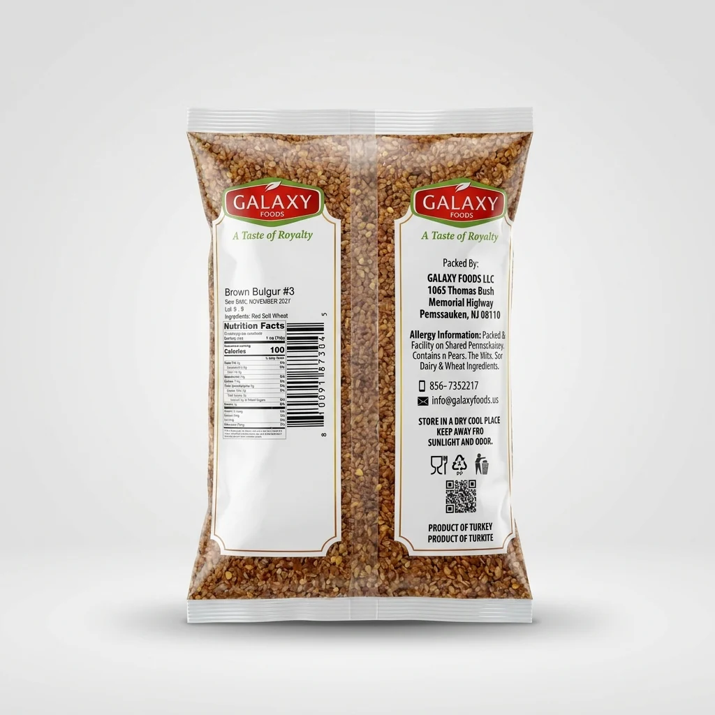 Galaxy Foods Brown Bulgur #3 2 lbs - Premium Turkish Wheat Grain - Image 2