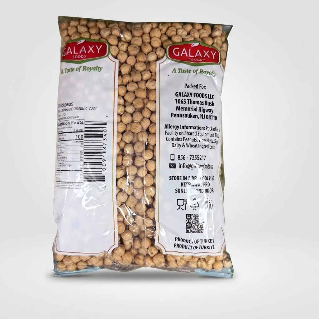 Galaxy Foods Chickpeas 2 lbs - Premium Dried Garbanzo Beans - Image 2