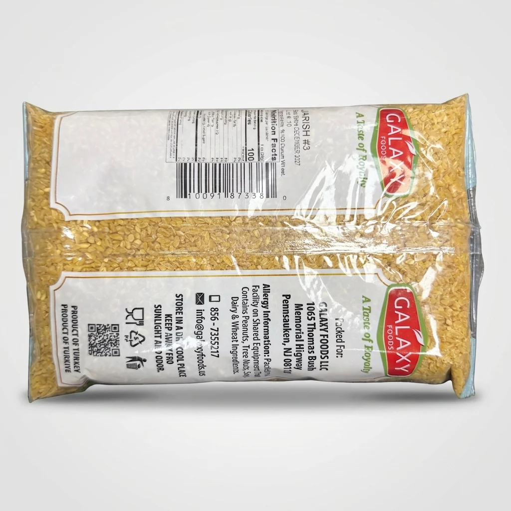 Galaxy Foods Jarish #3 2 lbs - Premium Bulgur Wheat for Traditional Dishes - Image 2