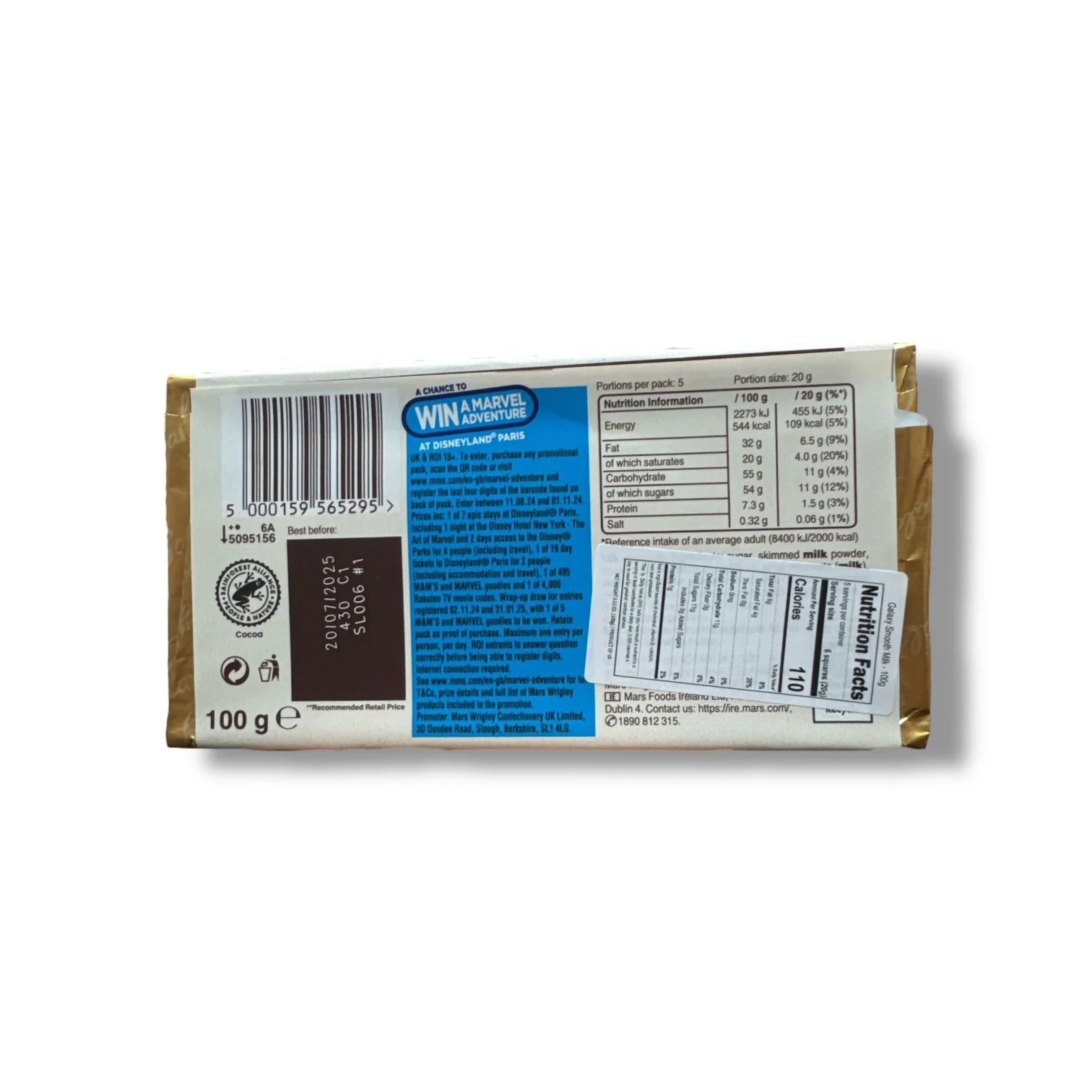 Cadbury Galaxy Smooth Milk – Rich Creamy 1L - Image 2
