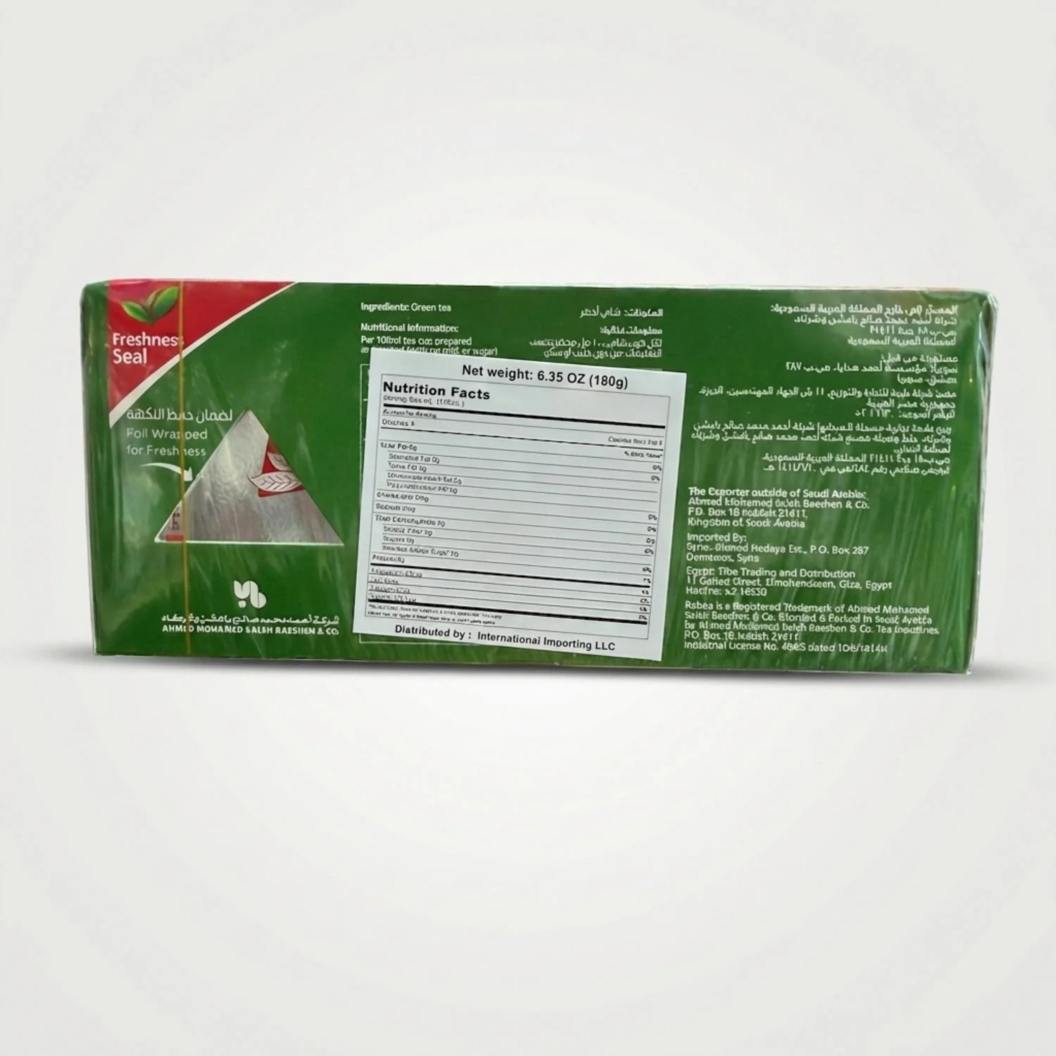 Green Tea Pure Natural (100Tea bag) - Image 2