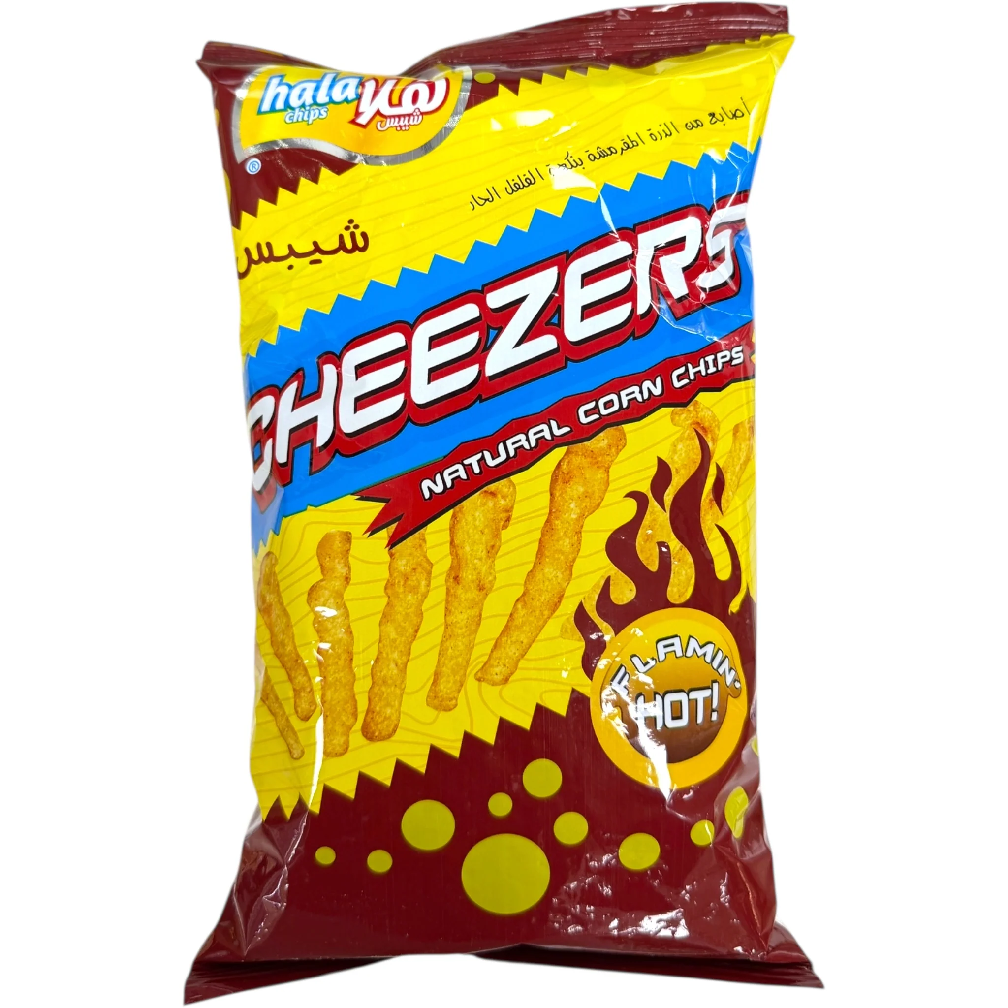 Hala Chips Cheezers Flaming Hot Cheese Snacks