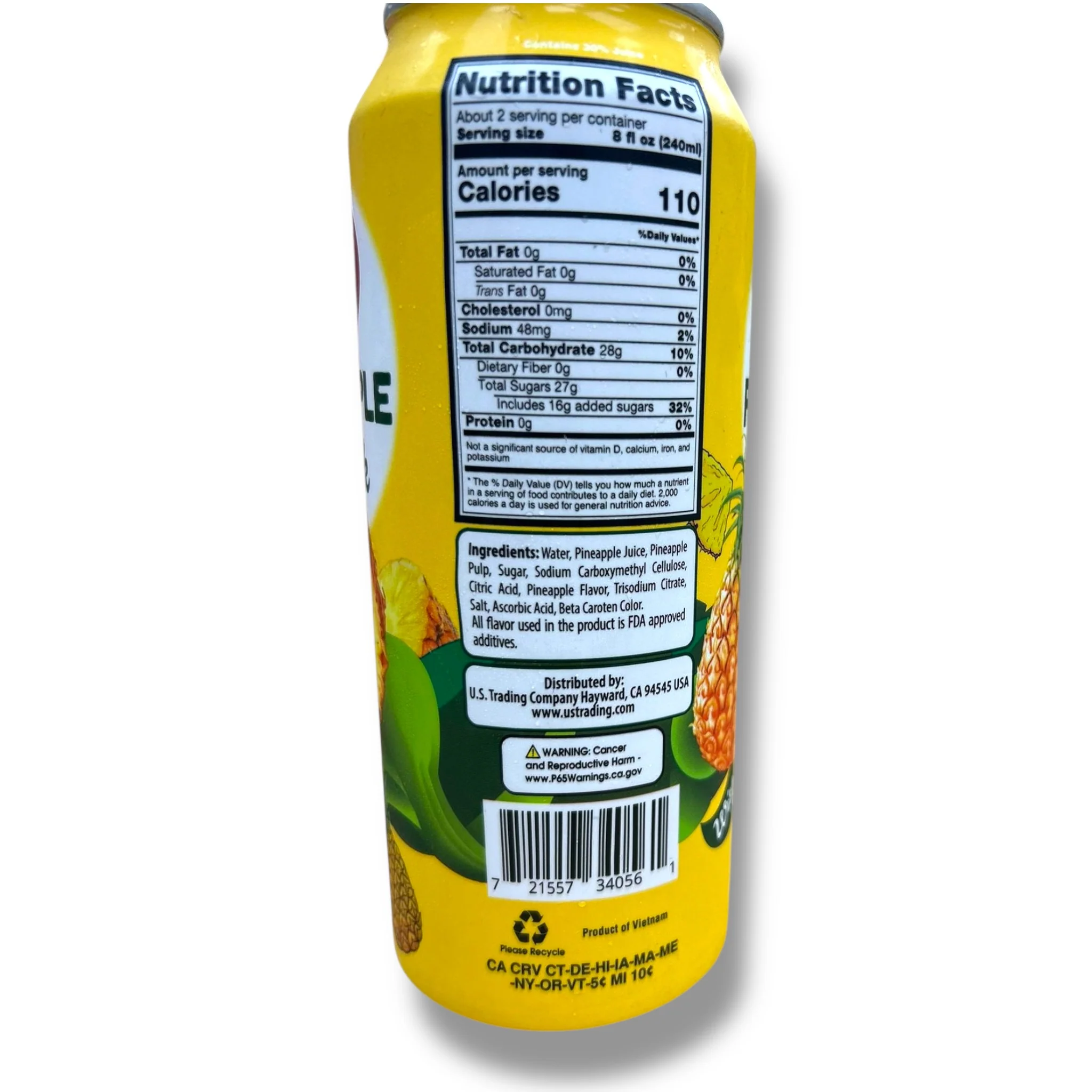 honey bee – Pineapple Drink With Pulp - Image 2