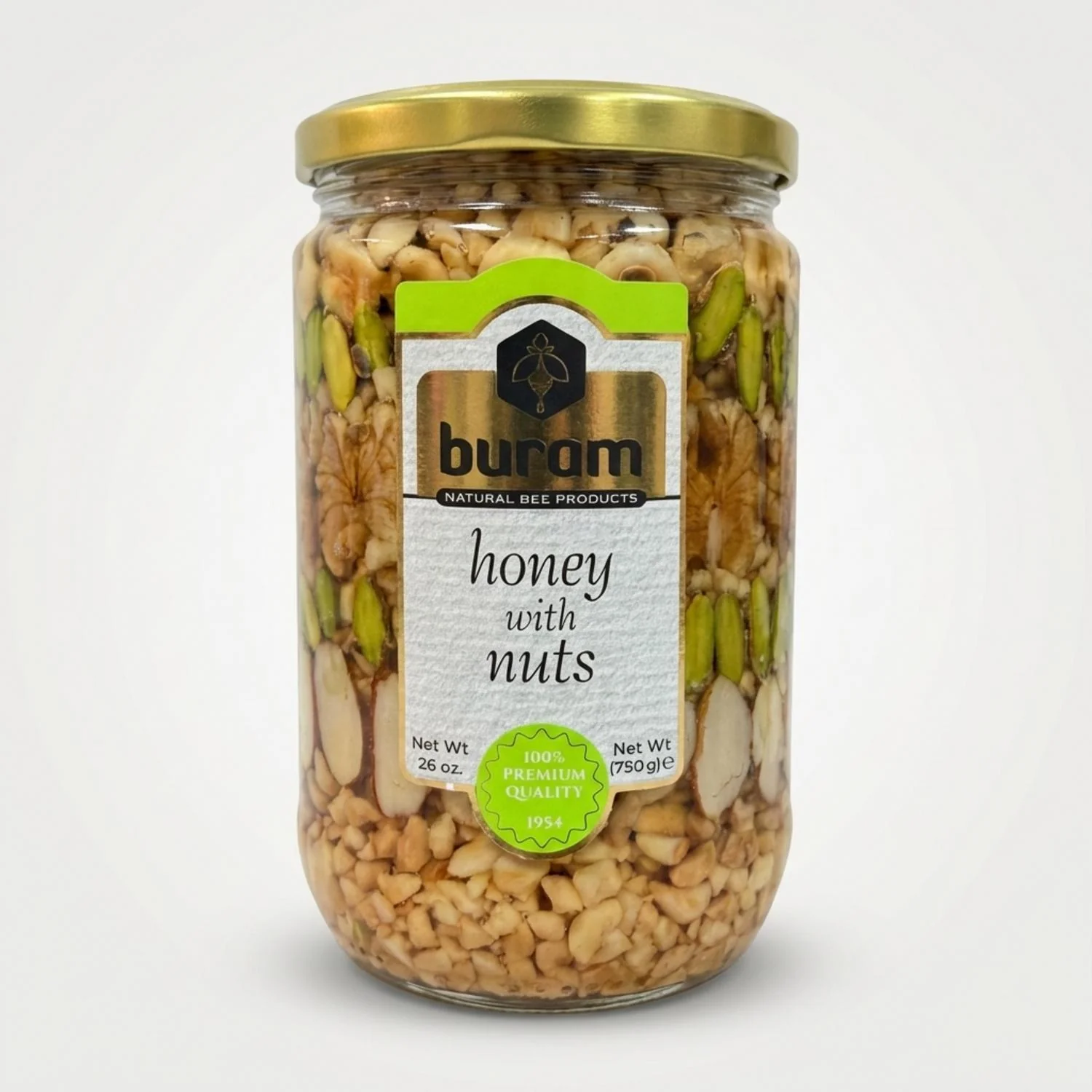 Honey with Nuts by Buram (750g)